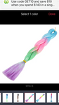 Sparkle Tinsel Jumbo Braid -Blue  Berry