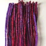 30se Dreadlock Extensions-Purple and Red Blends