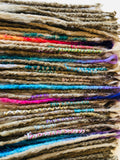 60  se  Dreadlock Extensions-Light Blonde dark blonde with accent colours and wraps