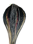 Partial Set 15 DoubleEnded Dreadlock Extensions-Black Grey Blends Pop of Red