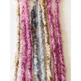 8se Dreadlock Extensions  - Sparkle Mix Pink gold rainbow silver