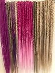 Full head 40 de 10 se Dreadlock Extensions-Mix Blondes Pinks Braids and Dreadlocks