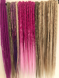 Full head 40 de 10 se Dreadlock Extensions-Mix Blondes Pinks Braids and Dreadlocks