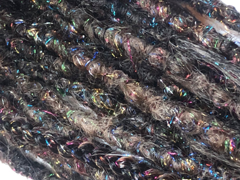 11 De Dreadlock &Braid Extensions-Dark top Brown blonde ombre RainbowTinsel
