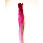 6se Dreadlock Extensions -Dark pink/Light Pink Ombre