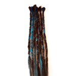 7se Dreadlock Extensions  - Brown/Blue Blend