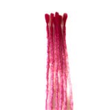 6se Dreadlock Extensions -Dark pink/Light Pink Ombre