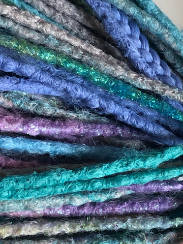 48 SE Dreadlock Extensions-Sea Mermaid Sparkle