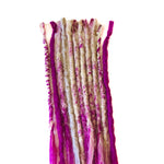 11 se Dreadlock Extensions-Light Blonde/Magenta