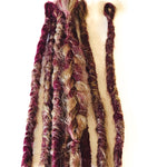 8se Dreadlock Extensions-Dark Blonde/Burgandy Accent