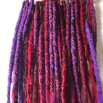 30se Dreadlock Extensions-Purple and Red Blends