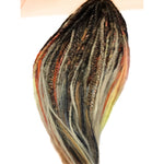 25 DoubleEnded Dreadlock Extensions-Fire