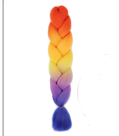 High Heat Jumbo Braid -Blue Rainbow