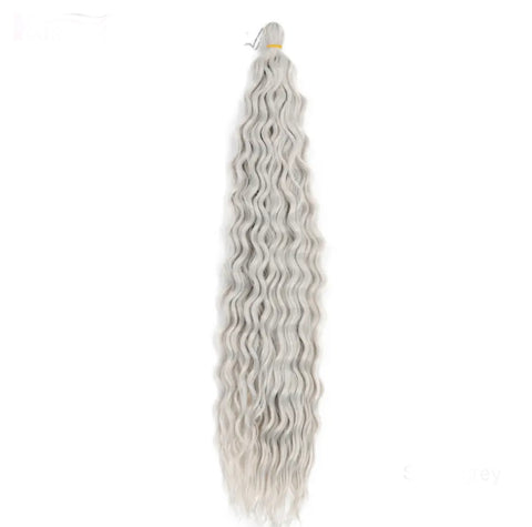 Ariel Curl Braiding Hair#Silver/Grey