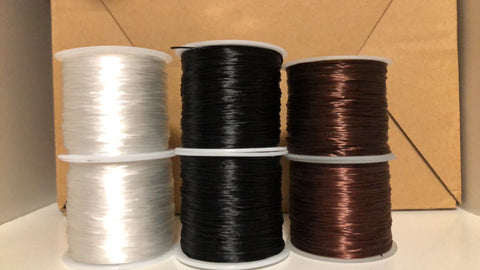 Elastic thread for braid install