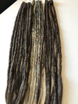 35 se Dreadlock Extensions-Brown/ Brown to blonde ombré