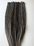 26 se Dreadlock Extensions- Browns and Grey Blend