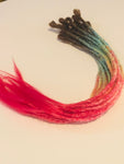 DreadlockExtensions Brown Rainbow