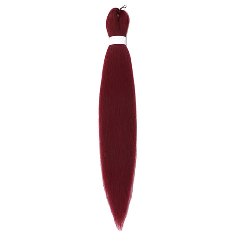 Pre-Stretched  Jumbo Braid  -Burgandy Red #118