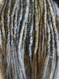 Dreadlock Extensions-Blonde Grey Blend