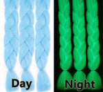 Glow in The Dark  Jumbo Braid -Sky