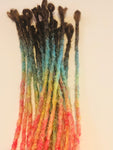 DreadlockExtensions Brown Rainbow