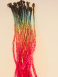 DreadlockExtensions Brown Rainbow