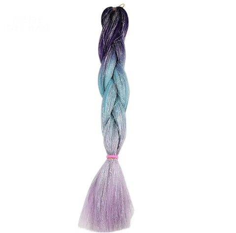 Sparkle Tinsel Jumbo Braid -Dark Mermaid  Sparkle