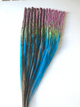 13 DoubleEnded Dreadlock Extensions-Medium brown /Magic carpet